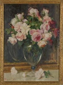 Vaso Di Rose by Giacomo Grosso