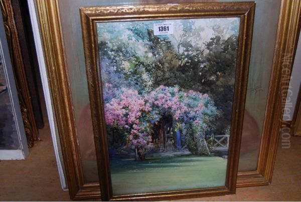 Garden With Rose Arbour - view 1
