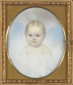 A Miniature Portrait Of A Baby