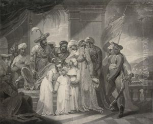 Tippoo Sultaun Delivering To Gullum Alli Beg The Vakeel His Two Sons