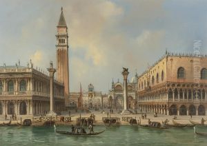 View Of The Piazzetta Di San Marco, Venice by Carlo Grubacs