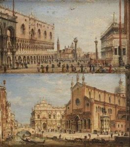 Vue De La Piazetta Et Du Mole De Venise