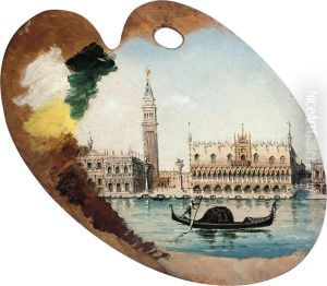 A Gondolier Before The Molo, Venice