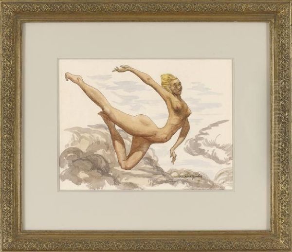 Leaping Nude - view 1