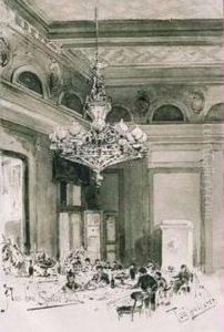 Hotel Austria A Bolzano - Sala Da Pranzo by Tony Grubhofer