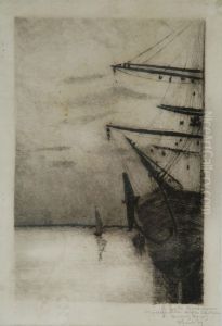 Porto Di Buenos Aires by Vittore Grubicy de Dragon