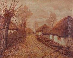Motyw Wiejski by Jan Grubinski