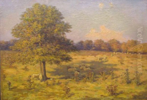 Pastoral Scene With Sheep - view 1
