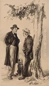 'i'll Fill That Ole Burglar So Full Of Holes That His Hide Will Look Like A Sieve!' by Frederic R. Gruger