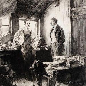 Two Men In A Workroom by Frederic R. Gruger
