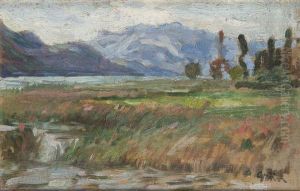 Paysage by Jules-Alexandre Grun