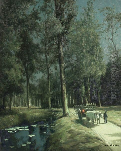 L'allee Aux Grands Arbres, La Nuit - view 1