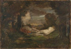 Les Deux Amies Dans Un Sous-bois by Jakob Grunenwald