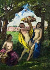 Drei Grazien by Bela Ivanyi Grunwald