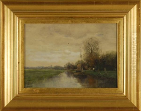 Dutch Canal Scene - view 1