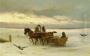 Horsedrawn Sledges In The Show