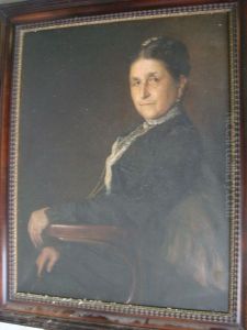 Portrait De Dame by Karl Friedrich Gsur