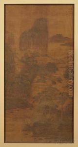 Depicting A Landscape With Houses And Boats Depicting A Landscape With Houses And Boats