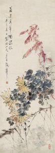 Chrysanthemums And Amaranth by Xu Gu