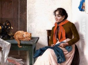 La Cucitrice by Vittorio Guaccimanni