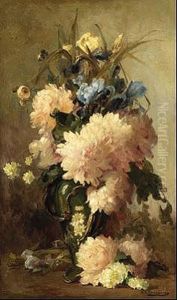 Jarron Con Flores by Cayo Guadalupe Zurzarren