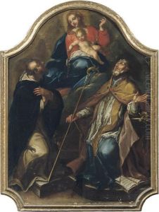 Madonna Col Bambino E Santi by Pietro Francesco Guala