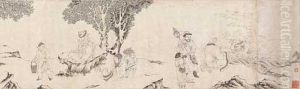 Portrait Of Ying Zhen by Ding Guanpeng