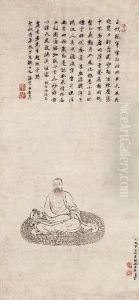 Portrait Of Wang Yuanqi by Ding Guanpeng