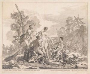 The Judgment Of Paris. by Jacopo Guarana