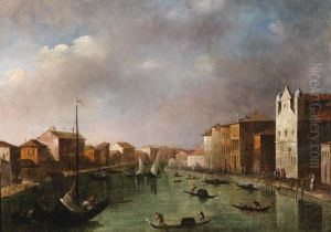 Vue Du Grand Canal La Nuit by Giacomo Guardi