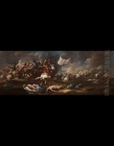 Coppia Di Battaglie by Giovanni Antonio Guardi