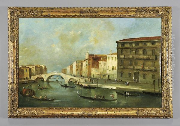 "veduta Di Veneziacol Ponte Dei Tre Archi A Cannareggio" - view 1