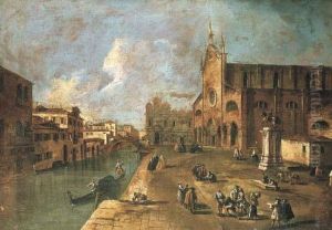 The Church Of San Giovanni And Paolo With The Equestrian Statue Of Colleone, Venice