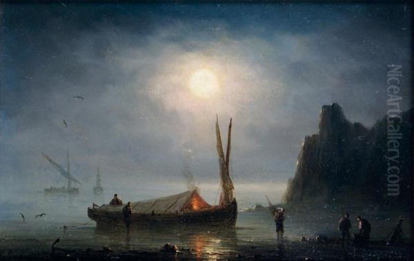 Pecheurs Au Clair De Lune - view 1