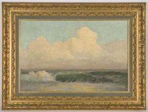Depicting A Seascape With Breaking Waves Depicting A Seascape With Breaking Waves
