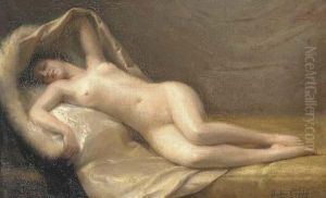A Reclining Nude by Gaston Guedy