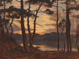 Etang De Laprade (landes) by Louis Marius Gueit