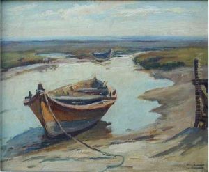 Pinasses, Bassin D Arcachon. by Louis Marius Gueit