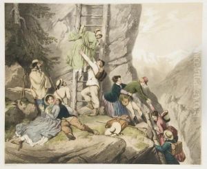 Chemin Des Echelles, Canton Du Valais Par Claude Regnier Chemin Des Echelles, Canton Du Valais Par Claude Regnier
