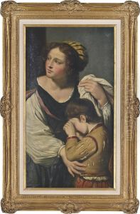 Hagar And Ishmael by Giovanni Francesco Barbieri