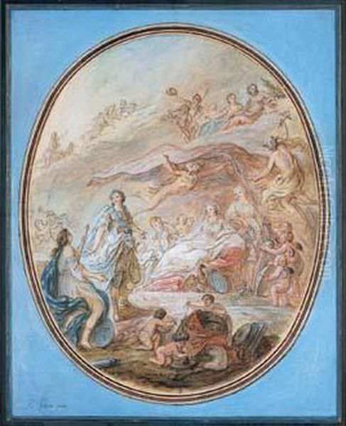 Allegorie De La Naissance Du Dauphin, Fils De Louis Xv - view 1