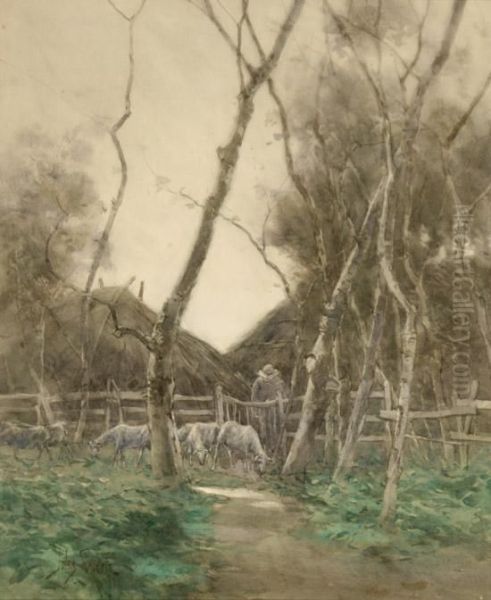 Tending The Goats - view 1