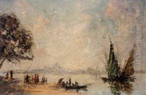 Venise Dans La Brume by Andre Guerin Le Guay