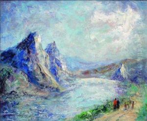 Paysage De Montagne by Andre Guerin Le Guay