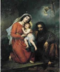 La Sainte Famille by Paulin Jean Baptiste Guerin