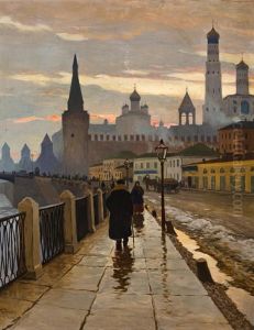 A View Of The Kremlin From The Moscow River Embankment