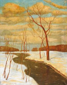 Riviere Sur La Neige