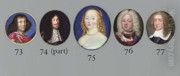 A Young Gentleman, In Black Doublet And Cloak, Wide White Lawn Collar, Shoulder-length Curling Hair - view 1