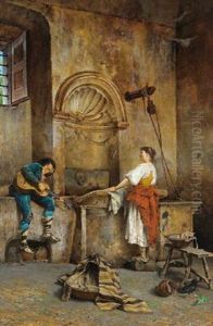 Serenata Alla Fontana by Achille Guerra