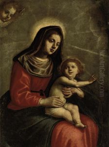 The Madonna And Child by Giovanni Francesco Guerrieri